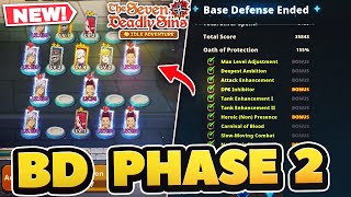 BEST TEAM SET UP FOR BASE DEFENSE PHASE 2 High Score Guide  7DS Idle Adventure [upl. by Nohshan]