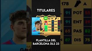 🔥 PLANTILLA DEL BARCELONA COMPLETA PARA DLS 23 🔥 [upl. by Kcirdet125]