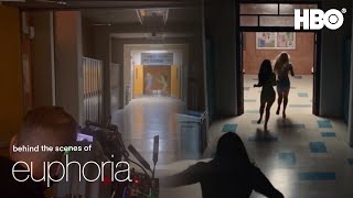 Euphoria S2E08  Maddy  Cassie Fight Behind The Scenes [upl. by Jarlathus]