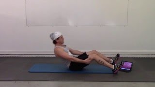 Abs On Fire  45 Seconds of Each Exercise Crunches Reverse Crunches and Heel Touches [upl. by Nahgam]