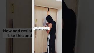 How to do decline chest press with resistance band chest homeworkout youtube shorts fitness [upl. by Hewie]