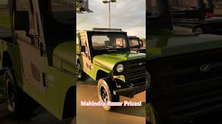 Mahindra Roxor turbo diesel 5 speed prices 2024 [upl. by Enawd628]