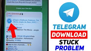 How to Fix Telegram download stuck problem  Telegram Download problem solved 2024 [upl. by Narrad42]