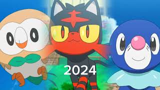 Evolution of rowlet litten and popplio [upl. by Maker]