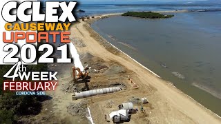 CCLEX UPDATE 2021  CAUSEWAY UPDATE FEBRUARY WEEK 4  Cebu Cordova Link Expressway  CORDOVA SIDE [upl. by Northway]