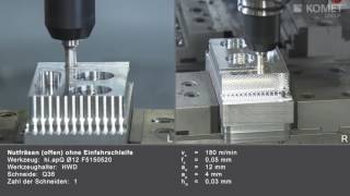Nutfräsen mit KOMET hiapQ Ø12 F51 50520 [upl. by Arym]