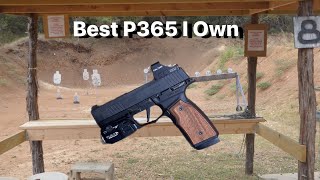 Sig Sauer P365 Macro Comp With Sharps Bros Metal Grip Best Carry Pistol [upl. by Alamaj]