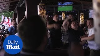 England fans in Russia celebrate Germany crashing out of World Cup [upl. by Kelson]