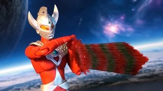 R277 Bandai UltraAct Ultraman Taro Action Figure Review [upl. by Thorrlow341]