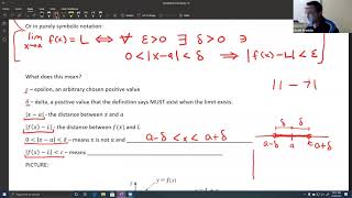 Calculus 1  24 The Precise Definition of the Limit [upl. by Gloriane]