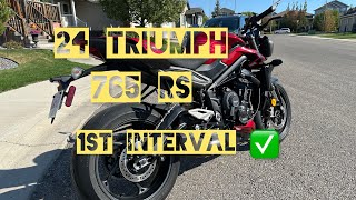 2024 Triumph Street Triple 765 RS  Owners Review  Daily Vlog  1st Maintenance Interval Recap [upl. by Anicart]