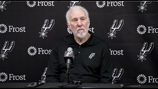 202324 San Antonio Spurs Season  Gregg Popovich PostGame Interview 1122023 [upl. by Naelopan]