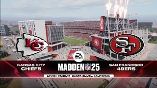 Madden NFL 25  Kansas City Chiefs vs San Francisco 49ers 2024 Week 7 Sim [upl. by Goss]