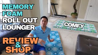 Novaform 2Inch Memory Foam Roll Out Lounger  COSTCO [upl. by Leina]