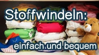 Moderne Stoffwindeln Einfach und bequem  windelwissende [upl. by Lenette]