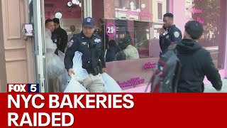 NYC bakeries raided for unlicensed sale of THCinfused products [upl. by Tully]