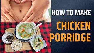 Recipe 2 Rice Porridge with Costcos Rotisserie Chicken I A gut health recipe [upl. by Ayoral341]