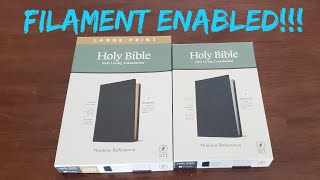 NLT Thinline Reference Bible Filament Enabled Large and Standard Print by Tyndale [upl. by Rengia720]