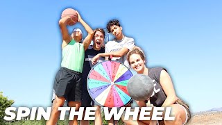 🏀 CHALLENGE Spin the Wheel  Basketball Shots [upl. by Htebazileyram656]