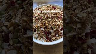 High protein Granola Recipe in description shorts [upl. by Ihtac240]