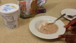 Flax seed  yogurt  granola  yummy [upl. by Cousin]