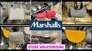 MARSHALLS SHOPPING  DESIGNER HANDBAGS AND SHOES  STORE WALKTHROUGH  SHOP WITH ME 2024 [upl. by Annoirb]