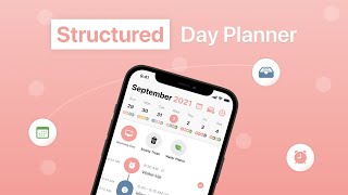 Structured  Day Planner App Trailer [upl. by Hsekin]