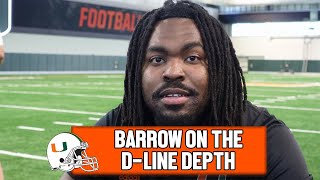 Simeon Barrow on Adjusting to Miami the Offseason amp Defensive Line Depth  Media Day [upl. by Wulfe866]