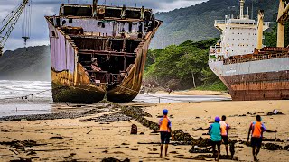 É ASSIM QUE OS NAVIOS SÃO DESTRUÍDOS AO SEREM APOSENTADOS [upl. by Ellimaj13]