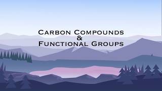 Carbon Compounds and Functional Groups [upl. by Penhall]