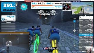 Not a race right  Zwift Medio Fondo finish climb Epic KQOM [upl. by Nocaj336]