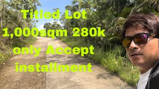 Titled Lot 1000sqm 280k only along barangay road Magtagubtob Danao City [upl. by Waligore]