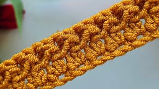 SUPER EASY CROCHET Pattern for Baby Blanket 1 ROW RPT👶 Crochet Stitch for Beginners [upl. by Gamal]