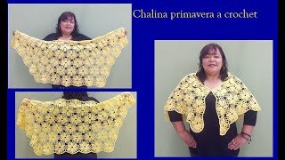 Chalina primavera a crochet o ganchillo rápida y muy fácil crochet blusasnorma [upl. by Norac]