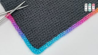 How to Knit an Applied ICord Edge [upl. by Llenna]