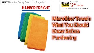 Harbor Freights Microfiber Cloth  What You Should Know Befor Buying [upl. by Else]