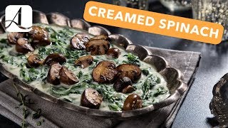 Creamed Spinach amp Roasted Mushrooms [upl. by Toh]