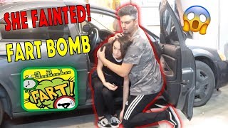 FART BOMB PRANK ON GIRLFRIEND SHE FAINTED [upl. by Adriene]