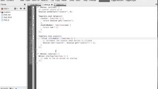 Meteorjs chat tutorial part 6  Events [upl. by Ylenats752]