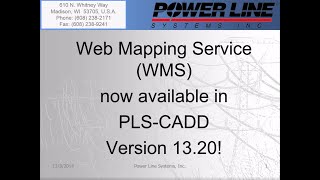 PLSCADD Web Mapping Services [upl. by Ellenoj989]