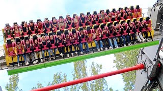 Top Spin Offride Video Parque de Atracciones de Madrid 2023 [upl. by Aynwat]