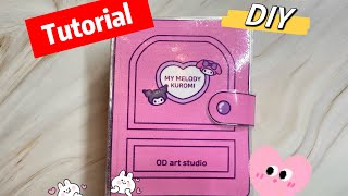 My Melody amp Kuromi Paper Doll House DIY Squishy Book Quite Book 1 Tutorial DIY craft 安靜書 [upl. by Sutherland]