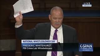 Dr Frederic Whitehurst Speaks at National Whistleblower Day 2018 [upl. by Anehta]