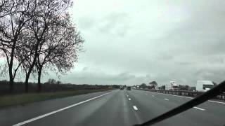 Driving On The M6 Motorway From J18 Middlewich To J19 Knutsford Cheshire East England [upl. by Ardnic]