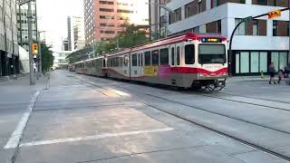 July 5 2024 BLUELINE SD160 IN DOWNTOWN CALGARY DURING STAMPEDE 2024 2216 2236 2222 [upl. by Schiro]