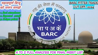 barc fitter trade cutoff barc fitter trade final result [upl. by Oilejor]