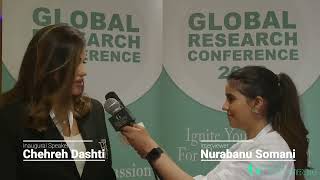 Chehreh Dashti  Inaugural Speaker  Interview  Global Research Conferences 2023 CambridgeUK [upl. by Kcaz]