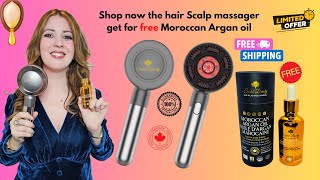 Revitalize Your Scalp amp Hair with the Cordless Shiatsu Massager  Free Argan Oil [upl. by Vasta835]