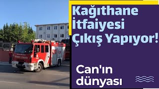 İstanbul Kağıthane İtfaiyesi çıkış yapıyor Can heyecanla izliyor [upl. by Zipporah496]