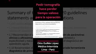 Apendicitis 5 Tomografía vs ecografia shorts apendicitis medicine tomografia radiology [upl. by Leacim]